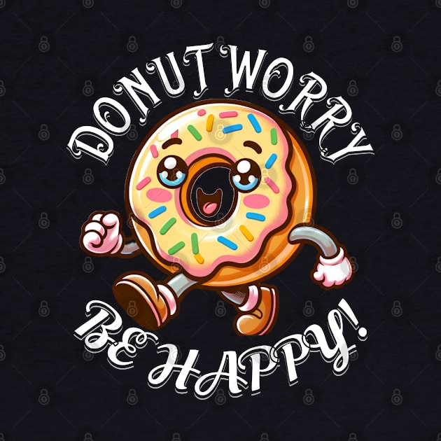 Do Not Worry Be Happy National Donut Day by IkonLuminis